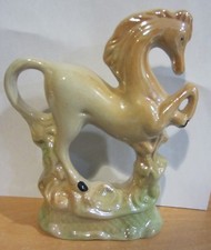 Vintage Ceramic lusterware horse figurine picture