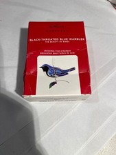 Hallmark Keepsake Ornament 2020 Black-Throated Blue Warbler The Beauty of Birds picture