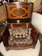 Napoleon 111 Antique Wood Inlay Liquor Cabinet Complete  picture