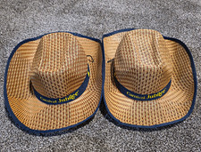 2x Carnival Jubilee Inaugural Cruise Cowboy Hats Set Pair Houston Galveston 2023 picture