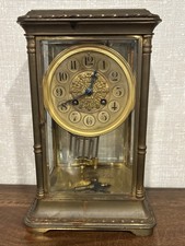 Antique Japy Freres French Crystal Regulator - For Restoration - Running picture