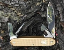 Swiss Army Knife LE Champagne Gold Pioneer Alox Victorinox 0.8201.L19 New In Box picture