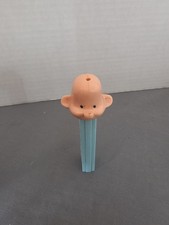 Vintage Pez Bald Man Blue Stem 2.6 No Feet Made in USA  picture