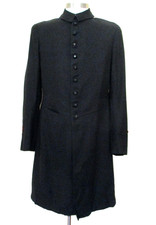 Browning King & Co. 1920s Knights Templar Masonic Black Wool Frock Coat S Men picture