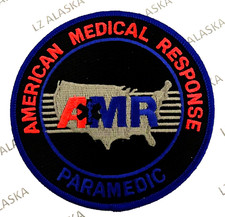 AMERICAN MEDICAL RESPONSE BLACK PARAMEDIC PATCH (EMS3) picture