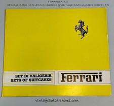 Rare Ferrari Schedoni Luggage Sales Brochure picture