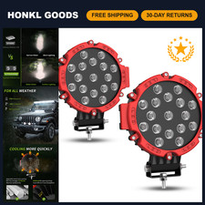 AUTOSAVER88 7 Inch LED Light Pod 2 Pack w/Mounting Bracket Spotlight picture