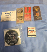 Vintage 1930s to 1950s Unstruck Collectible Matchbooks,Matson Kit & Patch Lot picture