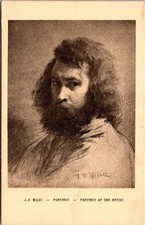Vtg Portrait of the Artist J.F. Millet Art Postcard picture