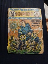 BLUE RIBBON COMICS #5 MLJ 1940 Charles Biro CLASSIC COVER Art Golden Age WW2 Era picture