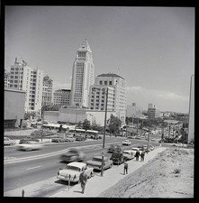 Los Angeles California Scene of downtown Los Angeles Historic Old Photo picture