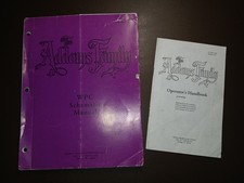 Bally ADDAMS FAMILY Original Pinball Operator's Handbook + WPC Schematic Manual picture