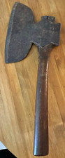 Antique Pennsylvania Axe Very Early Tool Curved Notched Handle Keener & Sener? picture