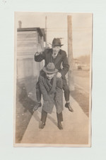 c.1930s Photo Handsome Young Men Piggy Back Goofing Off Affectionate Gay Int picture