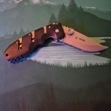 CRKT Ryan Model Seven 6813ZS Tactical Folding Knife Drop Point Combo Edge EDC picture