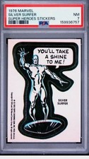 1976 SILVER SURFER  PSA 7 - 1st Appearance - Marvel Super Hero Sticker    picture