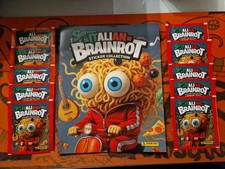 SKIFIDOL ITALIAN BRAINROT 2025 Panini Sticker Collection EMPTY ALBUM + 10 PACKS picture