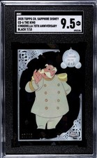 2025 TOPPS SAPPHIRE DISNEY CD-6 THE KING CINDERELLA 75TH ANNIV BLACK 7/10🖤 picture