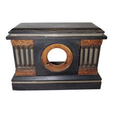 Antique Victorian Era Wooden Clock Case E. Ingraham Adamantine Style picture