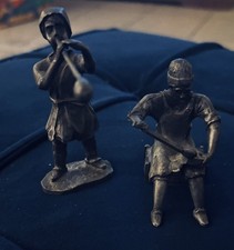 Vintage  Ironmonger /Glassblower  figurine by KMD Daalderop Royal Holland Pewter picture