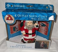 6 Outlet Santa Claus Wall Adapter Plug New In Box picture