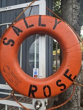 Vintage Life Preserver Ring, Jim Buoy, Nautical 30