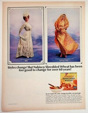 1964 Nabisco Shredded Wheat Ad Gibson Girl Sarmi Fashion Print picture