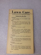 Vintage Scotts Lawn Care promotional booklet (California Edition) picture