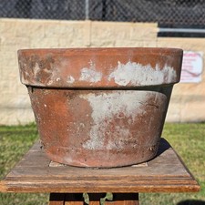 Vintage Italian Terracotta Planter Pot 10.75