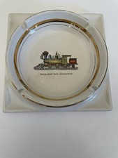 Double Tank Locomotive Train Ashtray (Vintage)  picture