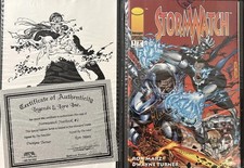 Stormwatch Special #1 Signed/Numbered W/ COA (137/5000) + Legends Lore binder picture