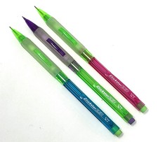 Sanford Paper Mate Clickster Grip 0.7mm Mechanical Pencil Lot of 3 Pencils Neon picture
