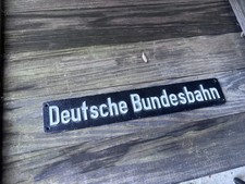 WW2 German Deutsche Bundesbahn railway sign picture
