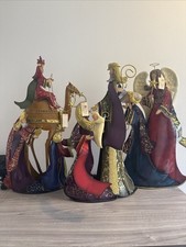 Rare Nativity Scene Complete Set Of 3 Vtg 2005 Home Interiors Metal In/Outdoors picture