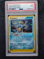 2003 Pokemon EX Ruby & Sapphire Swampert Holo Foil #13 PSA 9 Mint picture