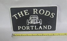 Cast Aluminum THE RODS   Car Plaque picture
