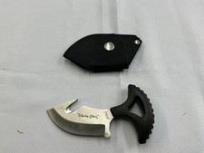 Meyerco Blackie Collins T-Handle Skinner Knife Gut Hook 440 Stainless Sheath picture