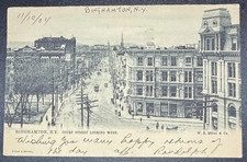 1904 Binghamton New York Postcard Court Street Looking West picture