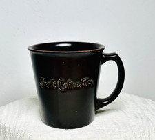 Peet’s Coffee + Tea Mug Brown Embossed Hoganas Keramik Sweden picture