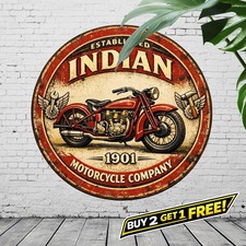Retro 1901 Metal Wall Art Sign 8x8 Inch Tin Sign Vintage Home Room Decor picture