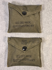 Lot of 2 WWII US Army M1 Gas Waterproofing Kits Unissued Complete D-Day NOS picture