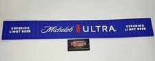 Michelob Ultra Light Beer “Worth It” Rubber Bar Rail Pour Spill Mat 24x3.25” New picture
