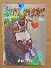 VINCE CARTER 1998-99 TOPPS KICK START #KS9 RC ROOKIE TORONTO RAPTORS RARE  picture