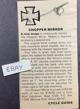 1971 Ad. Chopper Mirror. Bold Industries. Melrose Park, ILLinios picture