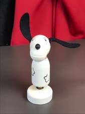 Vintage San Francisco Counterpoint Wooden SNOOPY Stationary Note Holder picture