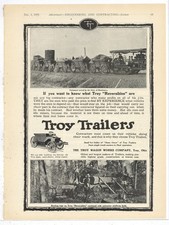1919 Troy Wagon Works of Troy, OhiO Ad: State of Washington Log Hauler Trailers picture