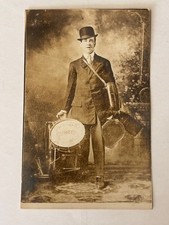 Simpkins Band One Man Band RPPC Drums Trombone Guitar + picture