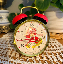Vintage 1981 Strawberry Shortcake Bradley Alarm Clock American Greetings picture