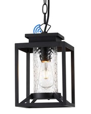 Outdoor Pendant Lights, Dusk to Dawn Modern Outdoor Porch Chandelier Lantern ... picture