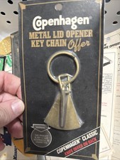 New  Vintage Copenhagen Metal Lid Opener Key Chain Deadstock picture